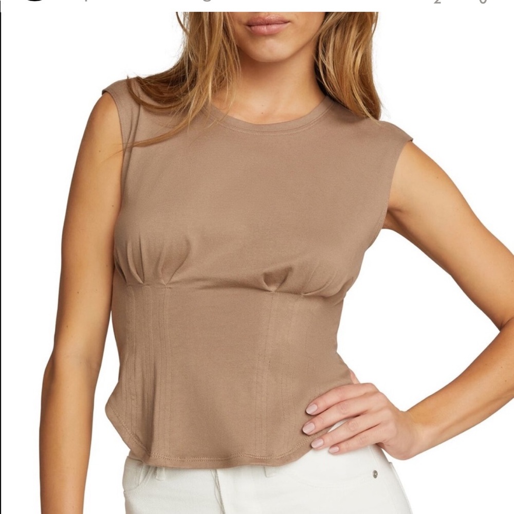 Good American nude corset tee